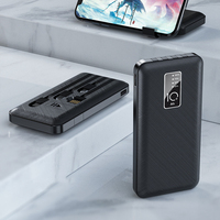 Banco de energía portátil de tendencia de gran capacidad 20000Mah con cable cargador portátil regalo personalizado para exteriores
