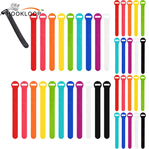 أربطة كابلات متعددة الألوان من دونغسانكسين مقاس 5 بوصات و8 بوصات ذاتية الالتصاق - Product Image 2