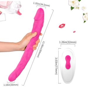 Vibrador de Pene Artificial de Silicona para Mujeres Homosexuales, Doble Cabeza, Tamaño Grande, Recargable por USB, 9 Frecuencias, Impermeable - Product Image 6