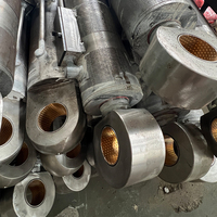 Vérin hydraulique télescopique de précision pour machine à chenilles, double effet, avec piston en acier chromé dur et joints de qualité