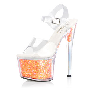 Nuovo <span class=keywords><strong>tacco</strong></span> sottile 17 <span class=keywords><strong>tacco</strong></span> sottile antiscivolo in acciaio con plateau da ballo con <span class=keywords><strong>tacco</strong></span> alto sandali da passeggio modello sandali da passeggio - Product Image 4