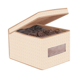 Boîte à linge avec couvercle 30x39,5 H. 25CM - Product Image 1