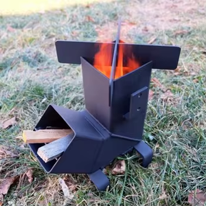 Outdoor Folding <strong>Rocket</strong> <strong>Stove</strong> Camping Picnic Wood <strong>Stove</strong> Travel Portable Boiling <strong>Water</strong> Cooking <strong>Heating</strong> <strong>Stove</strong> - Product Image 2