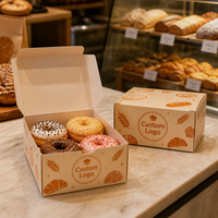 Kuchenbox in Sondergröße, Strukturierte Weiße Kartonverpackung, Individuell Bedruckte Bäckereiverpackung für Gastronomiebetriebe