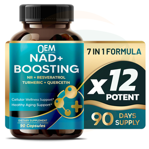 Capsule OEM per il Potenziamento di NAD+ Formula Avanzata 7-in-1 con NR, Resveratrolo e <span class=keywords><strong>Quercetina</strong></span> per il Supporto della Vitalità Cellulare - Product Image 1
