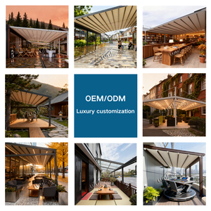 Toldo Retráctil Eléctrico Premium de Aluminio y PVC, Impermeable, con Tela de Alta Resistencia <span class=keywords><strong>para</strong></span> Terraz, Elegante <span class=keywords><strong>para</strong></span> Áreas Exteriores del Hogar - Product Image 5