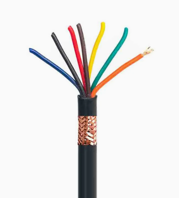 Shielded Cable Copper Wire Conductor 2 Cores 4 Cores 6 Cores 18 2022 24 26 28 AWG Control Cable