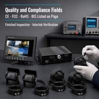Système de caméra DVR mobile 4G WiFi 4/8 canaux avec GPS, vision nocturne IP68 et enregistrement en boucle pour la surveillance des bus, camions et flottes de véhicules