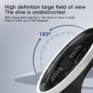 हॉट सेलिंग ओवल डाइविंग स्नॉर्कलिंग मास्क के साथ शीर्ष ग्रेड रबर स्ट्रैप 180 व्यापक दृश्य अनुकूलन योग्य रंग लोगो सार्वभौमिक फिट - Product Image 4