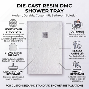 Cabine de <span class=keywords><strong>douche</strong></span> en pierre composite OEM avec receveur de <span class=keywords><strong>douche</strong></span> inclus, vente directe usine, pack complet pour salle de bain, pour projets de receveurs de <span class=keywords><strong>douche</strong></span> - Product Image 2