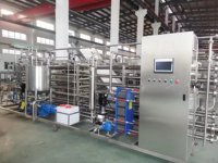 Stérilisateur de type tube de pasteurisateur Ultra-haute température entièrement automatique pour les fruits de boissons de jus de lait de miel