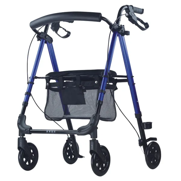 SC5000, pieghevole in alluminio sedia a rotelle rollater prezzo con freno a mano, sgancio rapido deambulatore, stile europeo