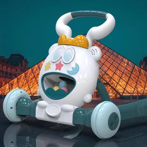 Nouveau modèle <span class=keywords><strong>de</strong></span> trotteur en plastique pour bébés, jouet d'activités musicales pour garçons, jouets éducatifs 4 en 1, trotteurs musicaux pour bébés - Product Image 1