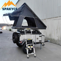 Petite remorque véhicule tout-terrain remorque tente RV désert extérieur auto-conduite camping voyage remorque maison