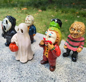 Figuritas de personajes de payaso para Halloween, decoraciones de jardín, películas de terror de resina - Product Image 4
