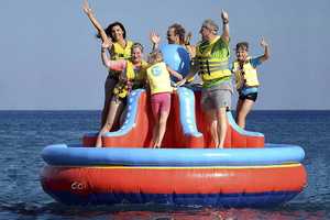 เกม Twister แบบลากจูงใหม่,เกมเรือดิสโก้แบบเป่าลมได้ปลาหมึกเรือทวิสเตอร์แบบเป่าลมดิสโก้พร้อมดีไซน์ที่กำหนดเอง - Product Image 2