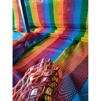 Rêve extérieur deux couches arc-en-ciel polyester filet de sécurité trampoline parc d'aventure aire de jeux pour enfants et adultes