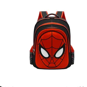 New Spider Cartoon Backpack Backpack For Kindergarten Primary School Students To Reduce The Load And Protect The Spine