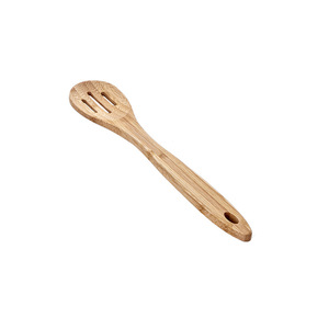 Juego de espátula y cuchara de bambú con placa de presión lateral, utensilios de cocina ligeros - Product Image 4