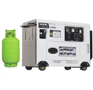 SL12000W-SE Slong 5kw 6kw 7kw 8kw 10kw 12kw 15kw Generator LPG Bahan Bakar Ganda Generator Bensin