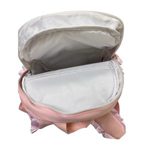 Mới công suất lớn giải trí rô ren túi màu hồng gingham dễ thương màu hồng màu xanh tươi phổ Ba lô - Product Image 5