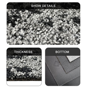 Chống trượt chống cháy Nylon thương mại sàn vuông khách sạn 50x50cm hiện đại PVC lồng vào nhau văn phòng Thảm gạch - Product Image 2