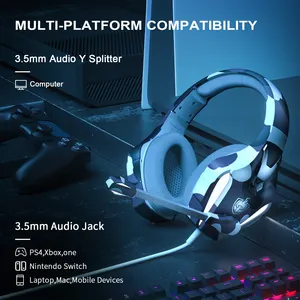 Casque de jeu PC over ear casque de jeu écouteur pour PS4 PS5 casque stéréo avec micro accessoires électroniques 3.5mm filaire