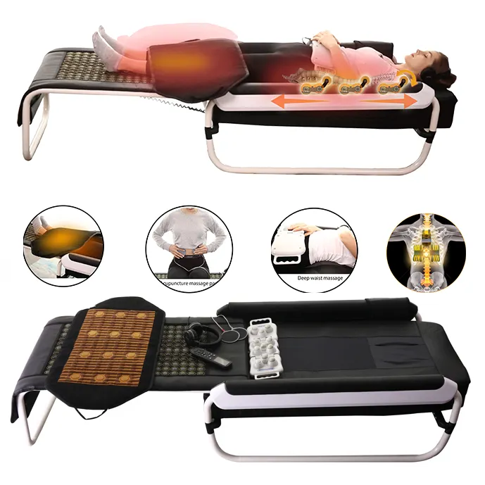 Cama Ceragen Luxury 3D Master V3 цена инфракрасный тепловой электрический Нефритовый камень V3 роликовый стол с подогревом Массажная кровать