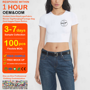 เสื้อกล้ามครอปทรงสลิมฟิต ผ้าคอตตอนหวี 95% ผสมสแปนเด็กซ์ 5% ตกแต่งด้วยคริสตัลแบบกำหนดเองได้ สีพื้น สไตล์เรียบง่าย สำหรับผู้หญิง - Product Image 1