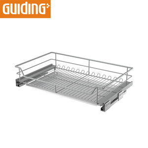 Tiroir de rangement à roulettes panier à fil rond range-panier à tirer sous les organisateurs d'armoires de cuisine - Product Image 4