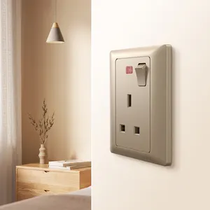 Enchufe de pared de luz universal CHINT para el hogar, enchufe eléctrico de 220V con accesorios para interruptores de pared