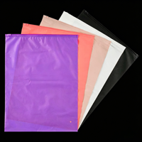 Sacs en plastique givrés personnalisés avec fermeture éclair pour vêtements, sacs de shopping refermables pour emballage de vêtements