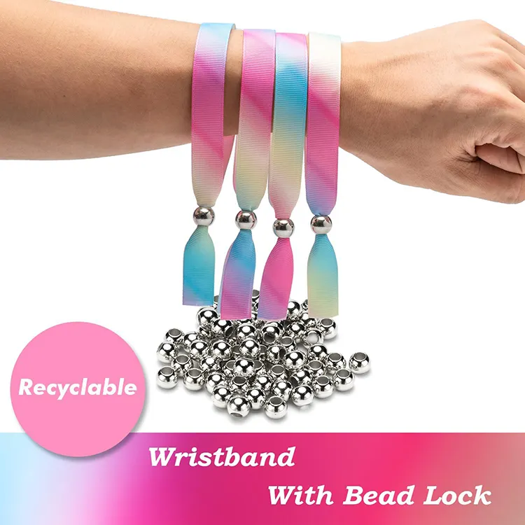 ab werk individuelles armband am besten freund armband recycelbar stoff junge mädchen elastisches armband mit perlenverschluss