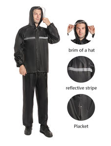 Traje Impermeable Reutilizable para Adultos, Conjunto de Chaqueta y Pantalones para <span class=keywords><strong>Lluvia</strong></span> - Product Image 3