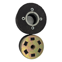 Machine à meuler à profil 125 personnalisable, roue en carbure de silicium à liaison résineuse, grain 16 # -180 #   Pour l'ébavurage des vis de rail ferroviaire M8/M20