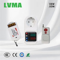 Protecteur automatique de tension et de courant LVMA LMDD 16A monophasé/triphasé en cuivre pour PC |   Affichage LED AC 110V/220V réglable pour surtension/sous-tension