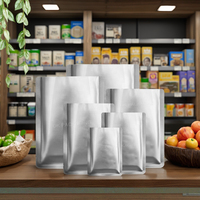 Sacs en feuille d'aluminium mylar thermoscellables à zip-lock double face de qualité supérieure Plastique refermable pour surface imprimée gravure gelée alimentaire