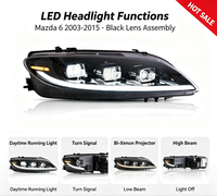 Adapté à la modification du phare avant Mazda M6 de 2003 à 2015, ensemble de phares à LED complets pour M6