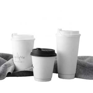 Bán Buôn Takeaway 8 10 12 16Oz Tùy Chỉnh Thiết Kế Cho Đồ Uống Nóng Với Nắp Và Tay Áo Cawa Gợn Tường Cà Phê Cốc Giấy - Product Image 3
