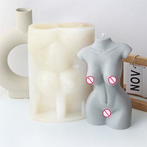 Molde de silicona de 22 cm <span class=keywords><strong>para</strong></span> velas con forma de cuerpo femenino, molde de resina epoxi <span class=keywords><strong>para</strong></span> velas aromáticas, <span class=keywords><strong>para</strong></span> hacer velas DIY - Product Image 2
