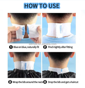 Giấy lót cổ dùng một lần màu trắng bán buôn cho tiệm làm tóc, cắt tóc, tiệm hớt tóc, giấy lót cổ xếp ly - Product Image 4