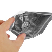 Sachets Doypack personnalisés en plastique pour aliments secs, 150g, noirs, avec fermeture éclair, pour arachides, impression héliogravure, OEM