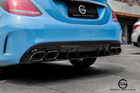 205 diffuseur pour Benz W205 classe C C43 AMG mise à niveau de la lèvre arrière C63 AMG lame de pare-chocs arrière tuyau d'échappement conseils diffuseur arrière