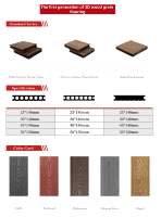 Baldosas de Madera Compuesta para Exteriores, Diseño Moderno, Encaje Automático, Resistentes al Agua, Antideslizantes, Ecológicas, con Relieve 3D, para Parques