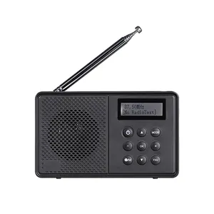 DAB+ FM BT Radio Lcd display bluetooth connect Supports setting two alarms Clock radio