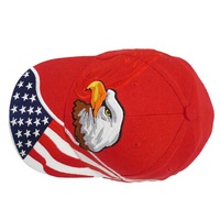 Casquette de baseball premium avec broderie 3D Aigle, motif camouflage drapeau américain, logo personnalisé, casquette tactique streetwear détaillée, vente en gros, casquette structurée