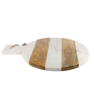 เขียงไม้หินอ่อนดีไซน์ดีที่สุดอุปกรณ์สำหรับหั่นผัก/พิซซ่า/ชีส - Product Image 3