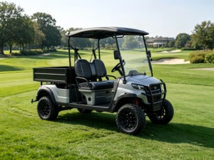 Carrito de Golf Eléctrico de 2 Plazas con Caja de Carga, Motor de CA de 60V 3.5kW, Vehículo Utilitario Todoterreno para Transporte en Granjas y Parques - Product Image 1