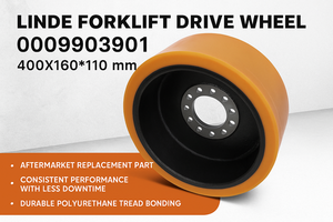 Roue motrice 0009903901 Taille 400x160-110 Roue de traction en polyuréthane Pièce de rechange pour entrepôt Charge 5000kg - Product Image 2