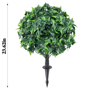 Boule de <span class=keywords><strong>lierre</strong></span> artificielle Ruopei, haute réalisme, modulable, anti-UV, écologique, durable, <span class=keywords><strong>avec</strong></span> piquet de sol, fausse plante, verdure - Product Image 4